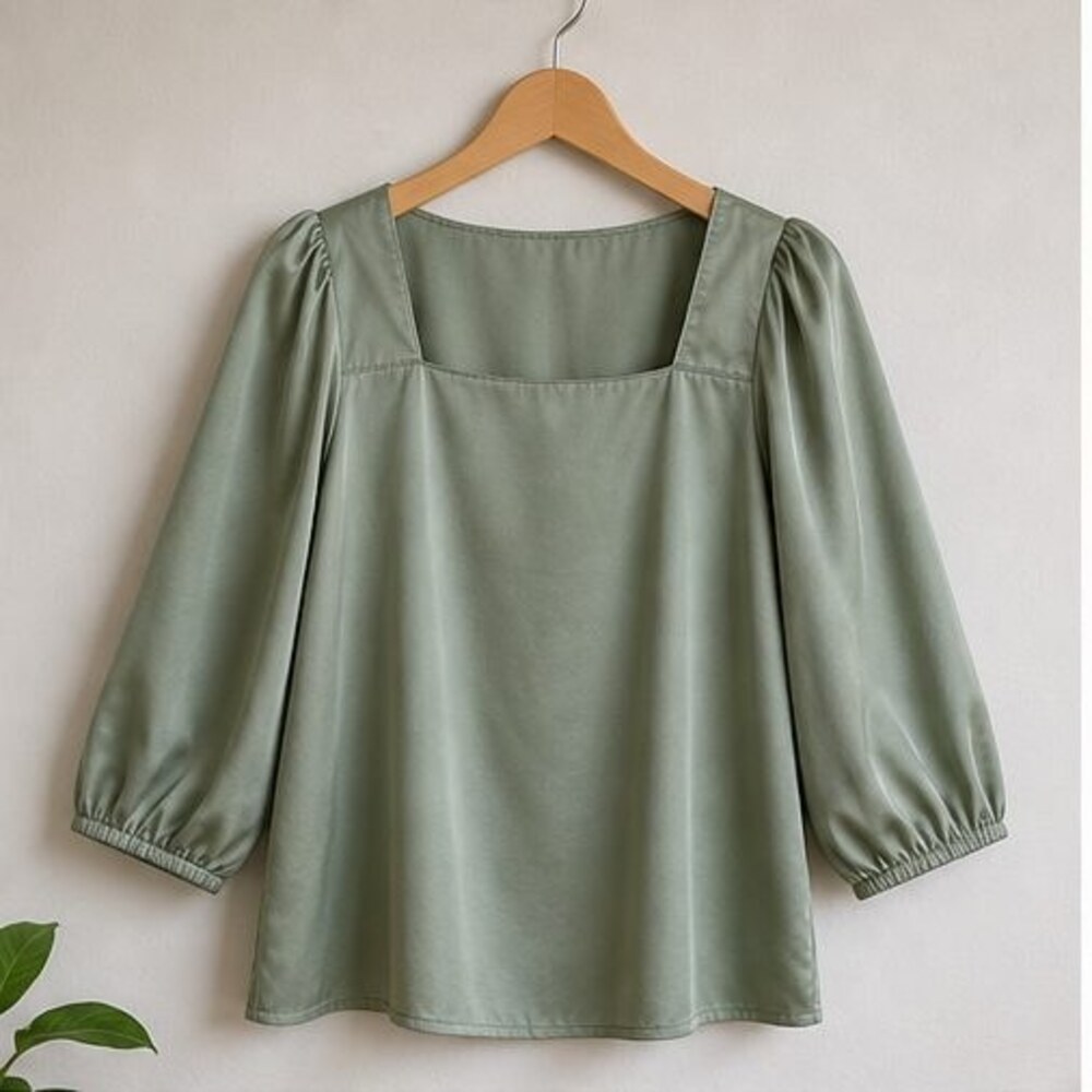 Sage V Neck Top